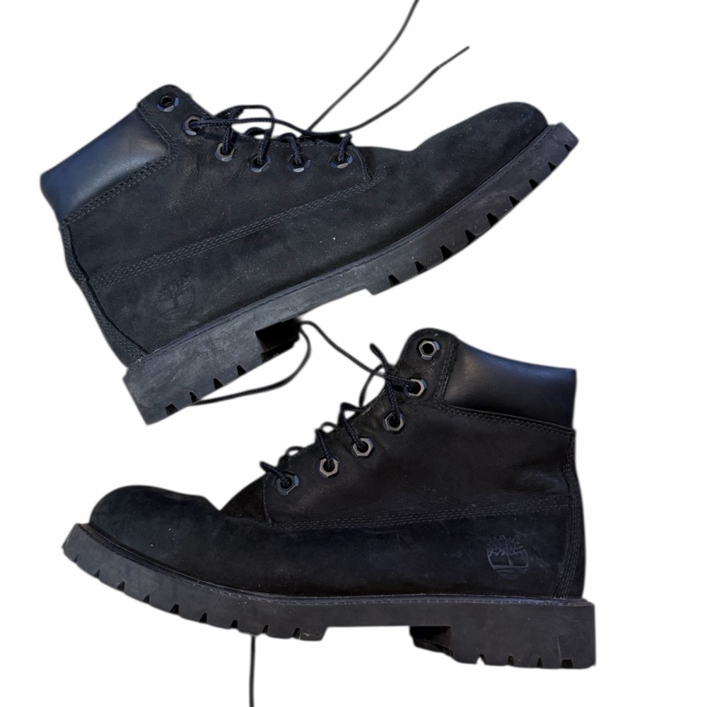 Timberland Black 6” Waterproof Lace Up Boots Woman’s 5